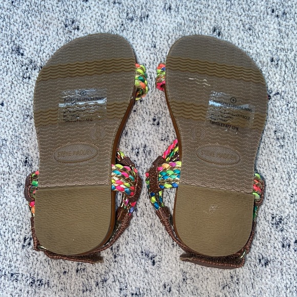 Steve Madden Girls Multi Color Strappy Sandals Size 6 - Picture 5 of 5